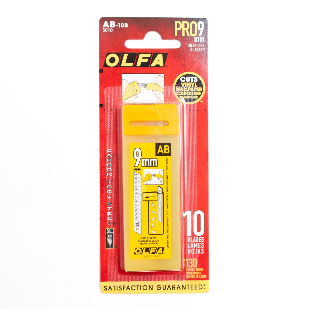 Olfa, Snap-Off, Blade, 9mm, 10 Pack